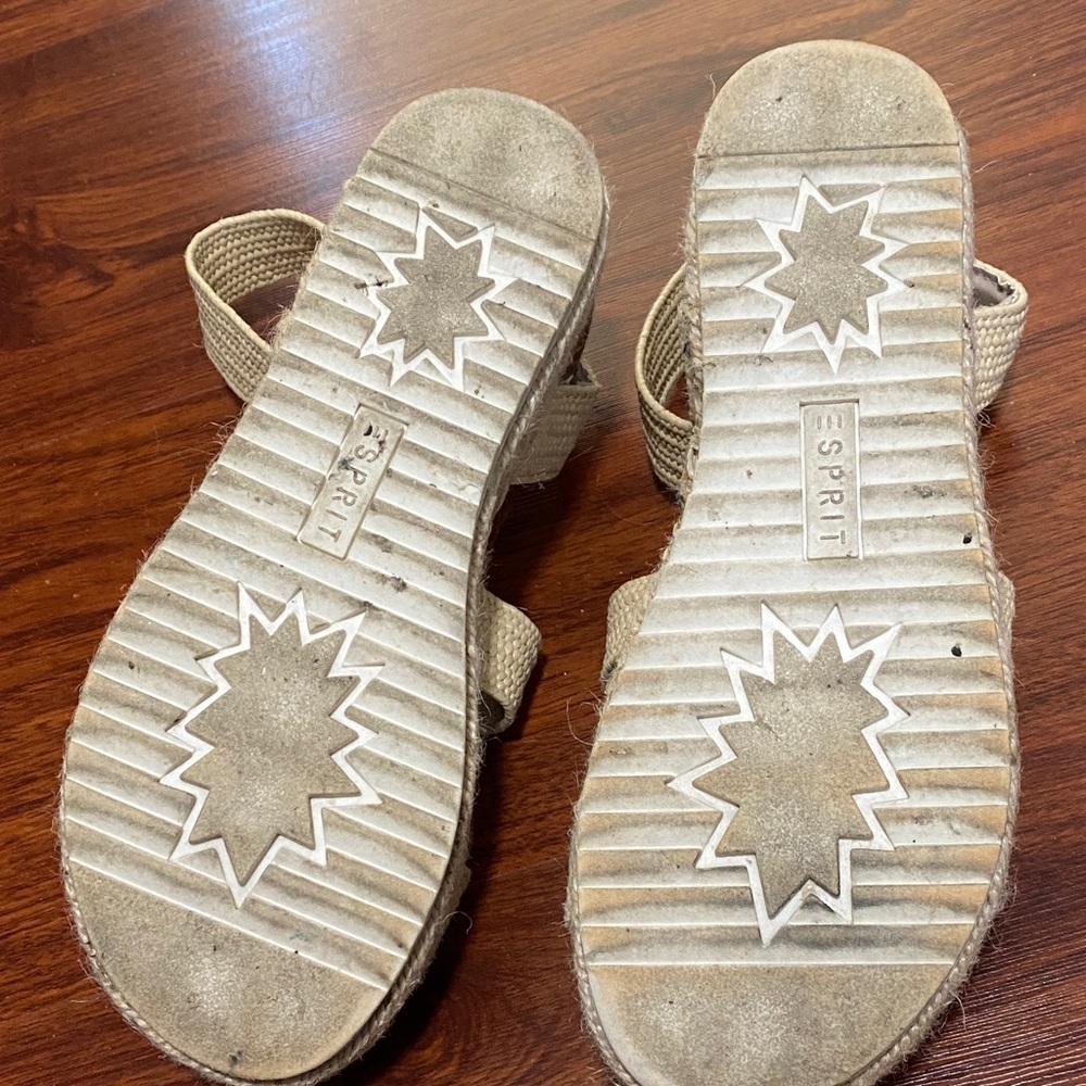 Esprit Cream Espadrille Sandals - Picture 4 of 6